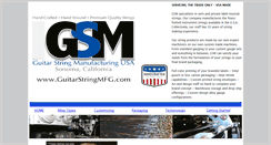 Desktop Screenshot of guitarstringmfg.com